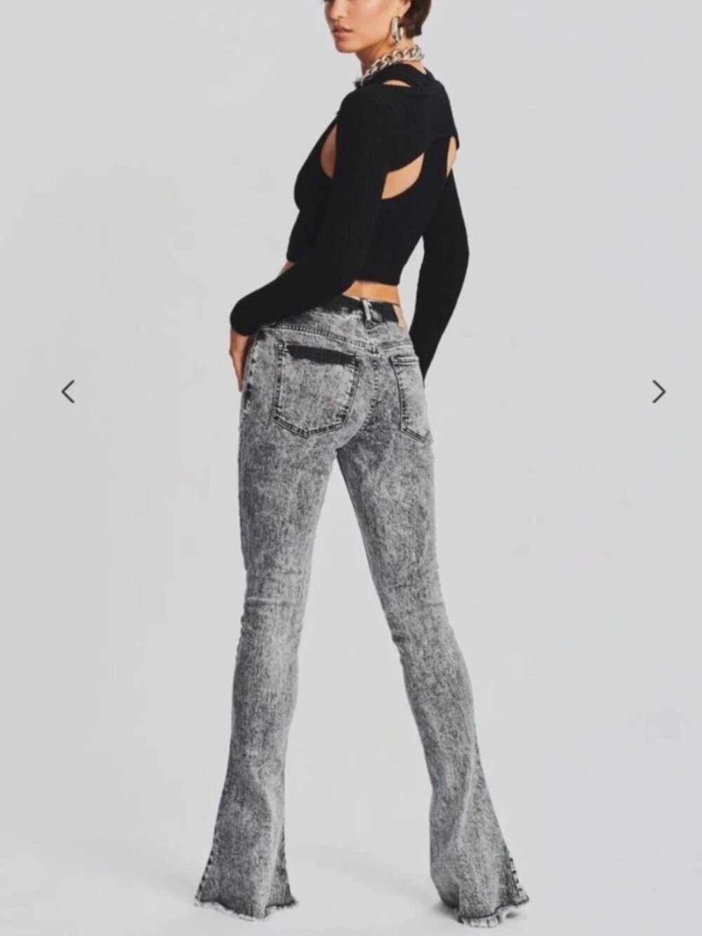 Retrofête Presley Pant in Acid Grey — Size 25 (Lightly Worn)